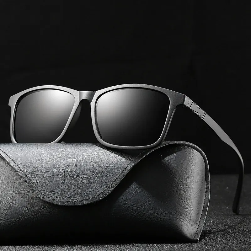 Fishing Sunglasses Polarized - Klassische Herren-Sonnenbrille, modisches Vintage-Design, quadratische Form,