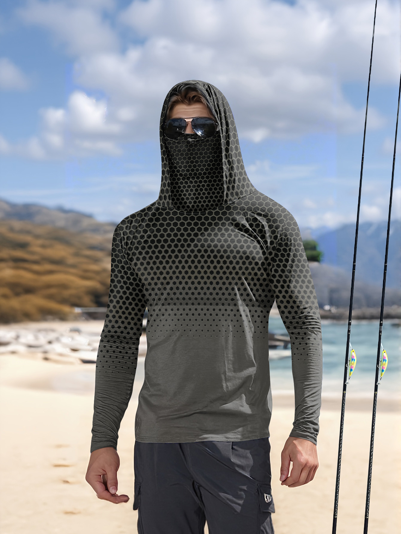 Herren Sommer UPF50+ Angel-Hoo – Fishing Mask Sun Protection Bewertung und Preis