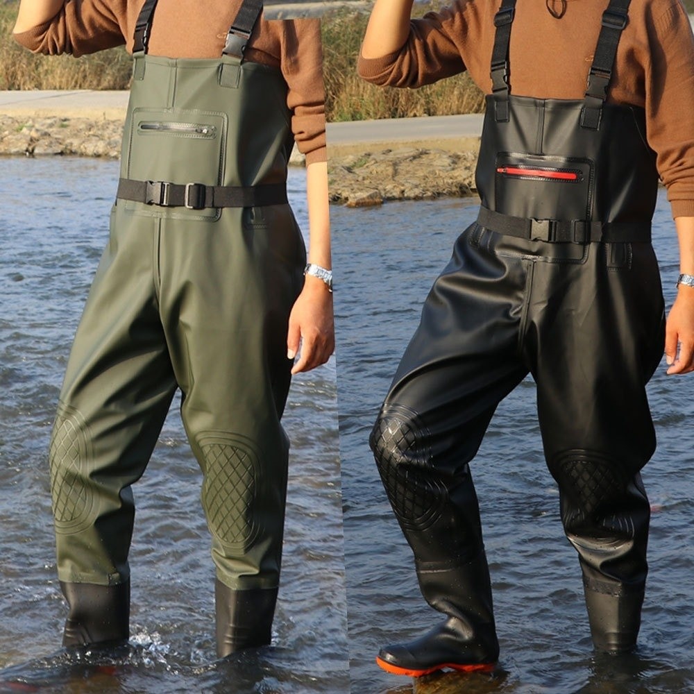 Praktischer PVC-Angelanzug mit – Fishing Pants Waterproof Bewertung und Preis