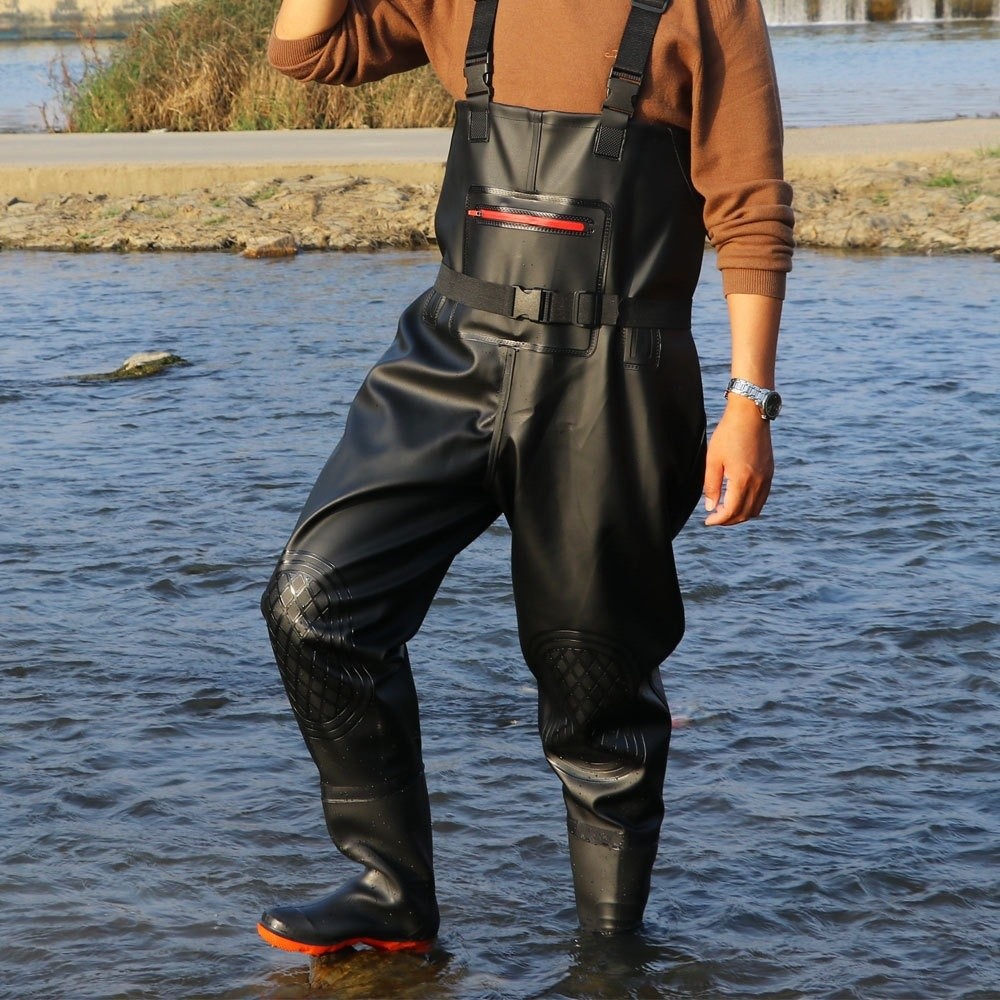 Praktischer PVC-Angelanzug mit – Fishing Pants Waterproof Bewertung und Preis
